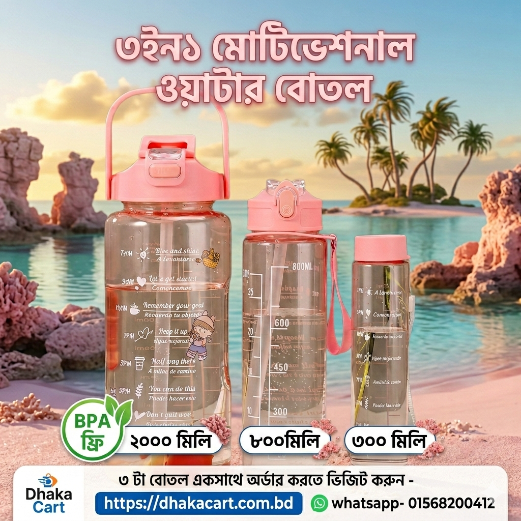 Pink Transparent 3in1 Set