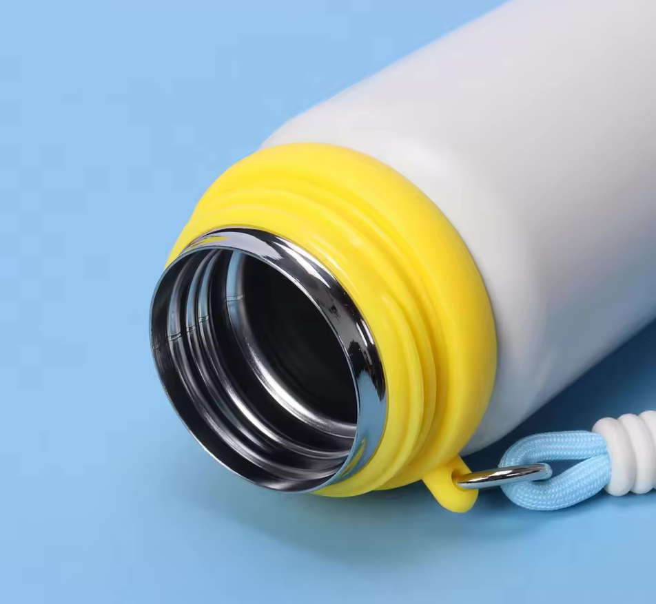 Cute Cartoon Metal Mug – 550ml(Pink) - Image 3