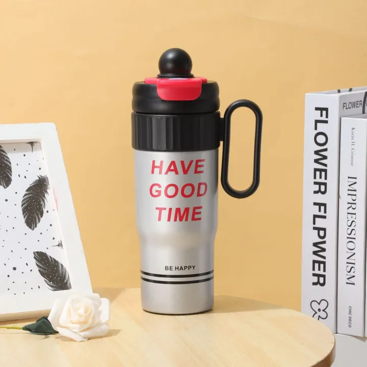 Insulated Travel Mug with Handle-750ml(Silver)