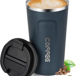 Stainless Steel Coffee Mug – For Hot & Iced Drinks 510ml(Blue)