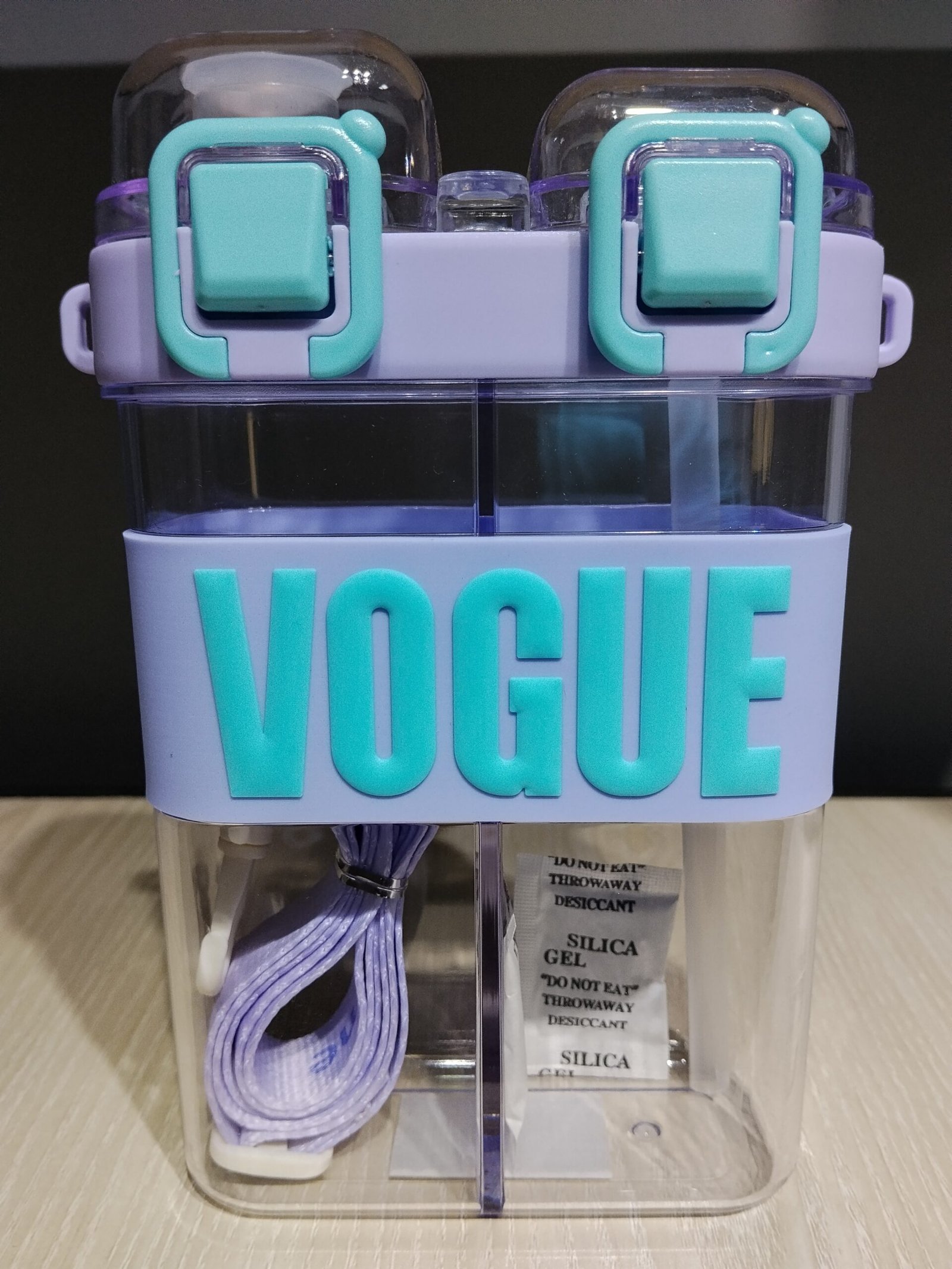 Kids 2in1 Water Bottle – 750ml(Purple) - Image 2